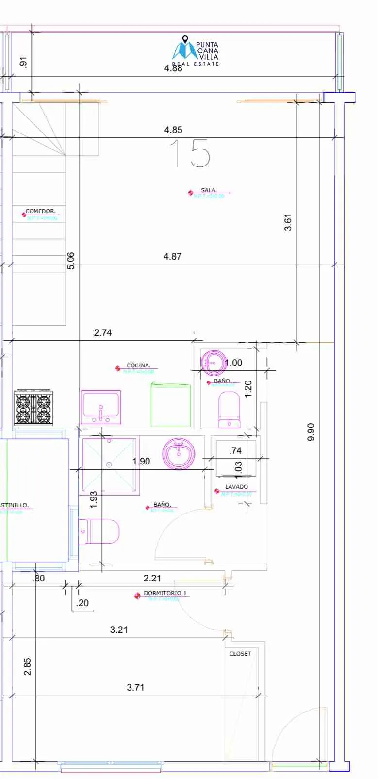 Apartment for sale in Bavaro Plan1