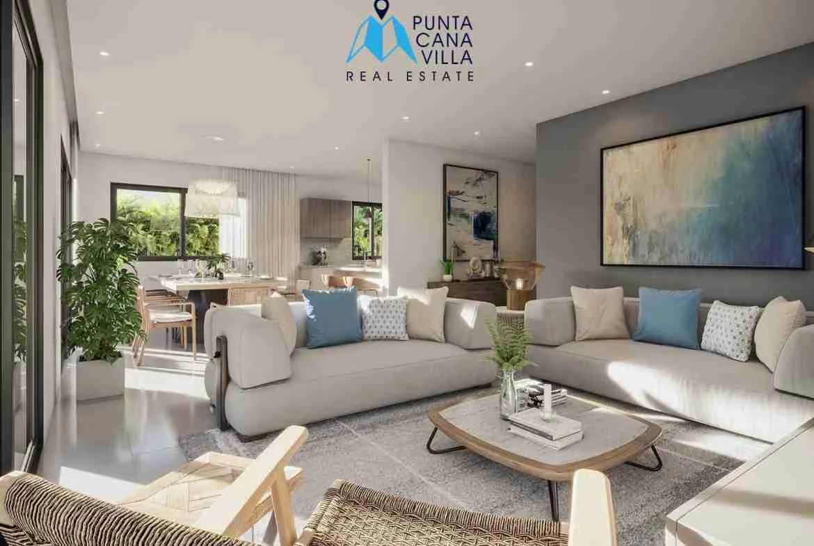Villa for Sale in Bavaro Frigiliana Living room