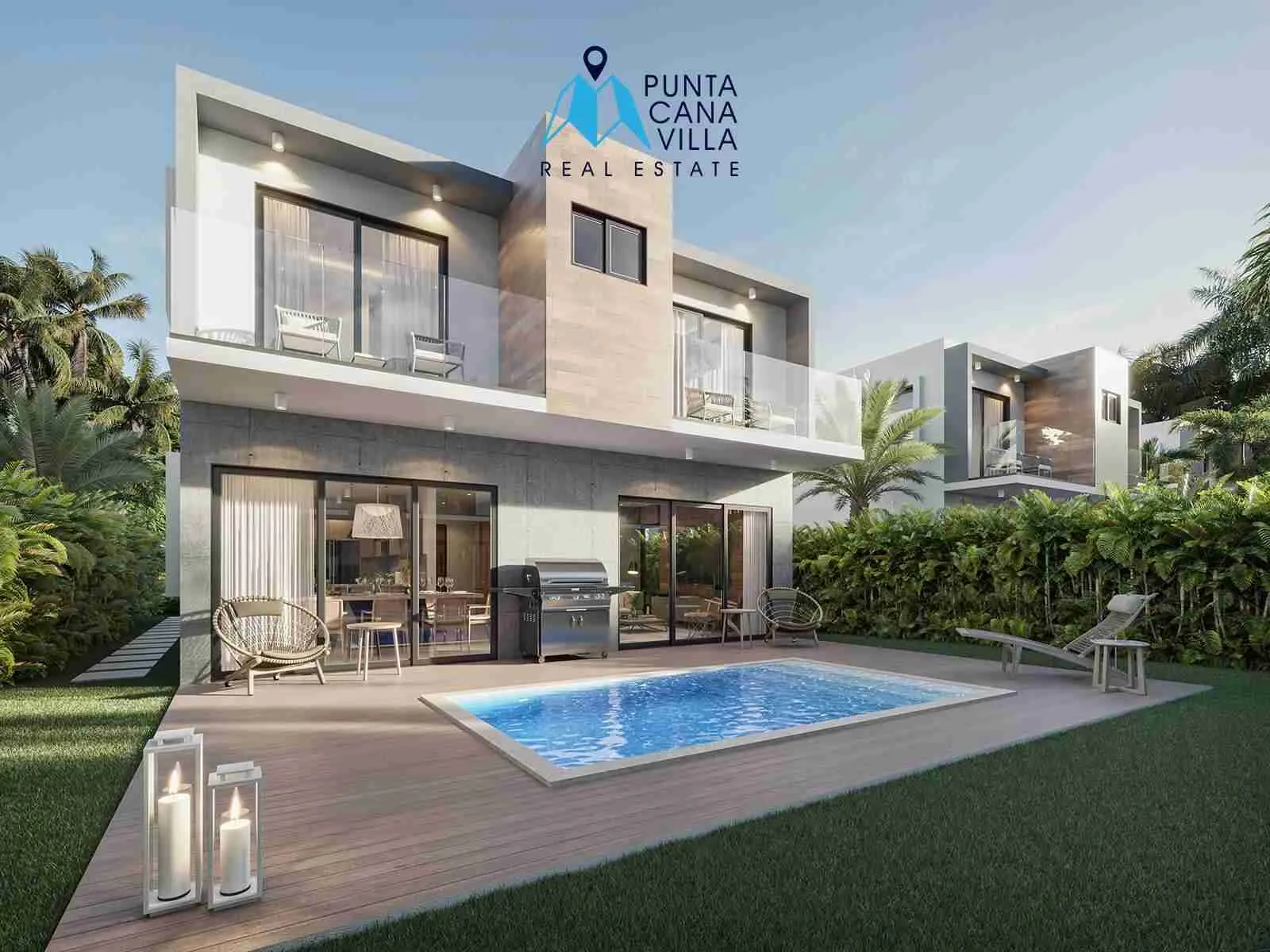 Villa for Sale in Bavaro Frigiliana yard