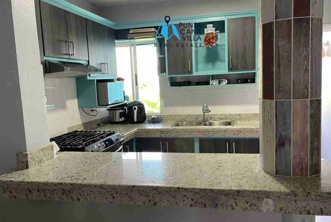 Condo for sale in Los Corales, Punta Cana, Kitchen view