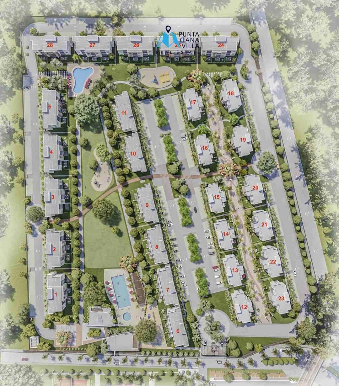 Costa Bavaro Garden, Condo for sale in bavaro, MASTER PLAN