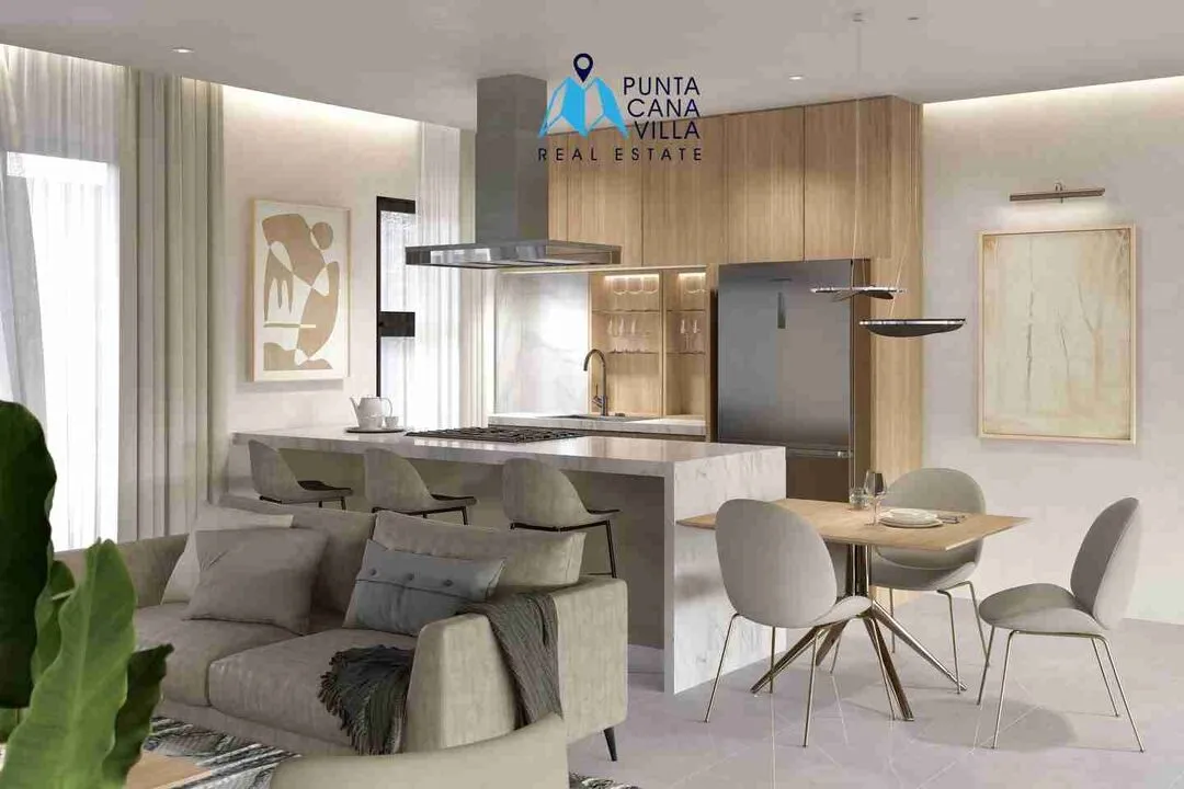 District residencesCondo for Sale in Bavaro Punta Cana Living room