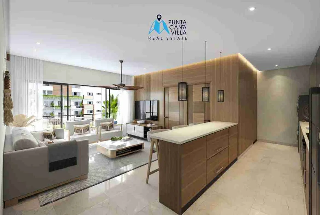 PION Reserve Residences, condo for sale in Bavaro, Punta Cana, Living room