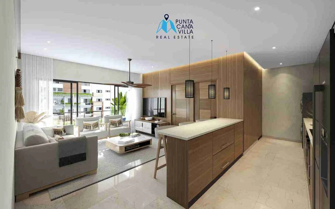 PION Reserve Residences, condo for sale in Bavaro, Punta Cana, Living room