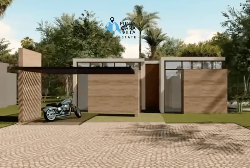 Stunning Two Bedroom Villa for sale in Macao Punta Cana in gated community 1