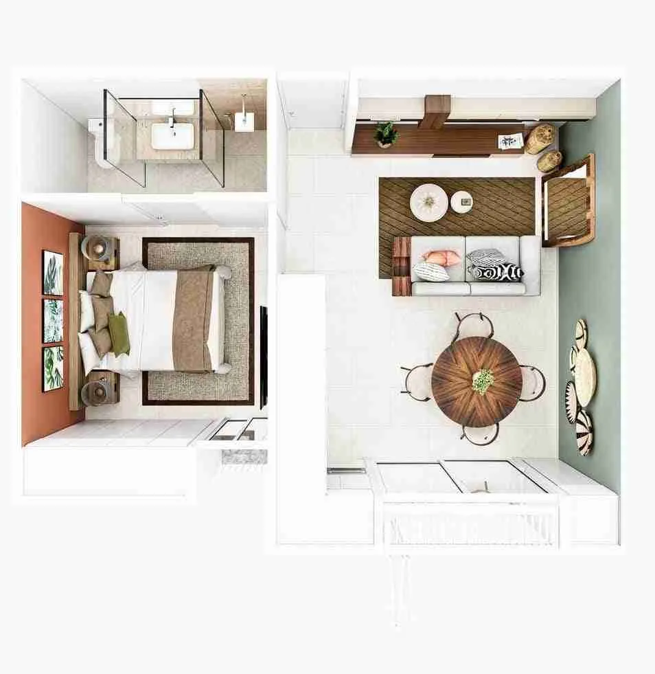 Beautiful One Bedroom Condo For Sale in Macao Hills, Punta Cana With Rooftop Area (10) Beautiful One Bedroom Condo For Sale in Macao Hills, Punta Cana With Rooftop Area (10)