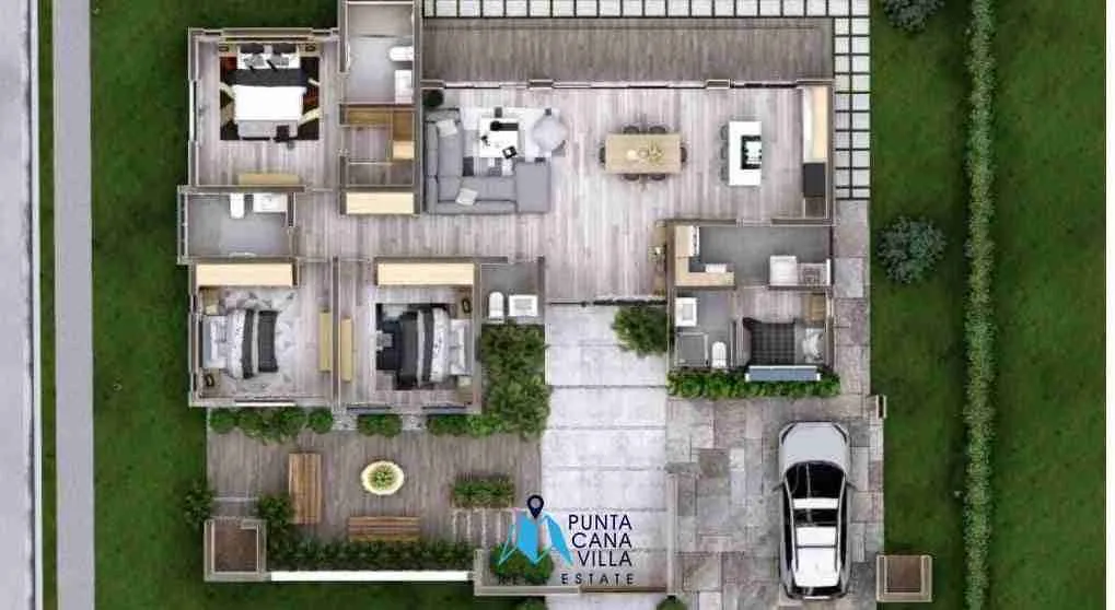 Lovely Three Bedroom Villa For Sale In Ciudad Las Canas Cap Cana Punta Cana11