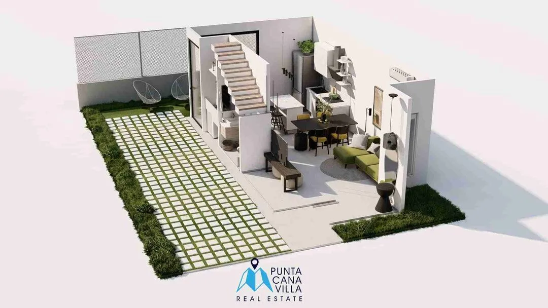 Modern Three Bedroom Villa For Sale In Las Brisas Bavaro Punta Cana With Balcony 18
