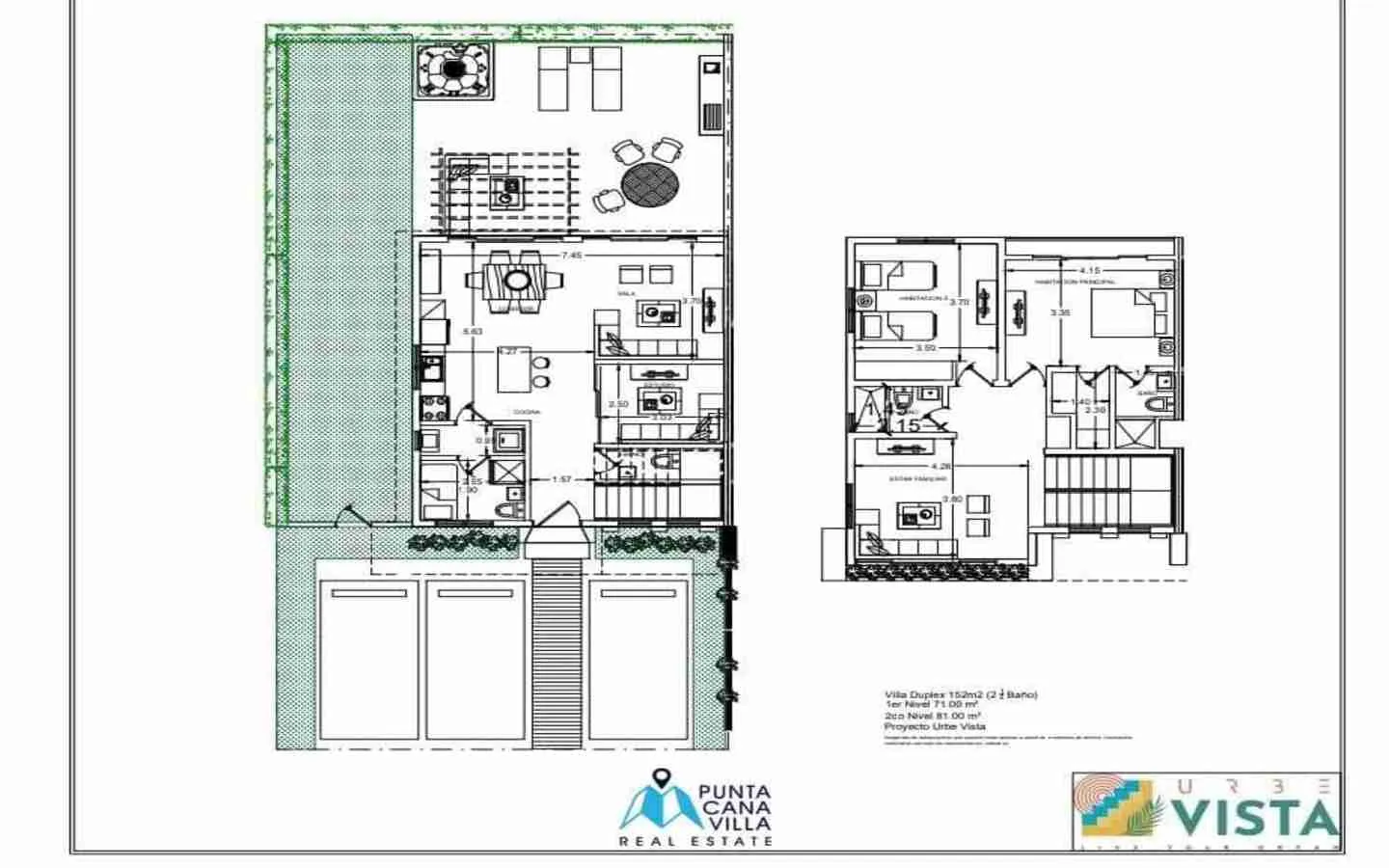 Se Vende Lujoso casa duplex De Tres Dormitorios En Vista Cana, Punta Cana Con Piscina Comunitaria