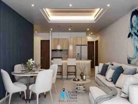 Stylish Two Bedroom Condo For Sale In Vista Cana, Punta Cana With Pet Park ()