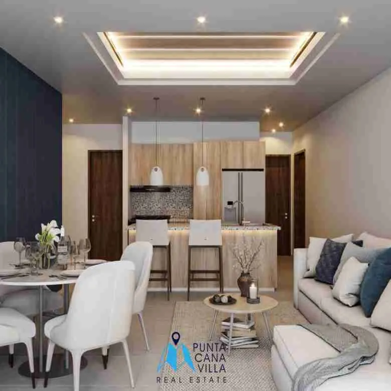 Stylish Two Bedroom Condo For Sale In Vista Cana, Punta Cana With Pet Park ()