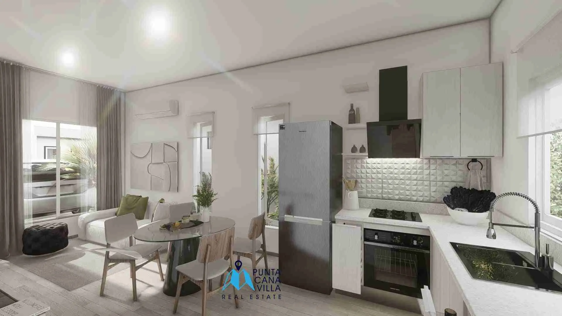 Crasqui Brisas Fase 5: Asequible Villa de 2 dormitorios en venta en Brisas de Punta Cana