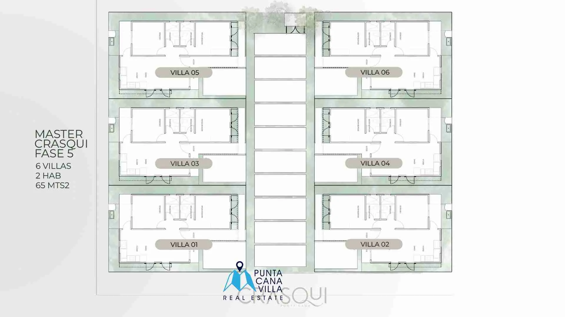 Crasqui Brisas Fase 5: Asequible Villa de 2 dormitorios en venta en Brisas de Punta Cana