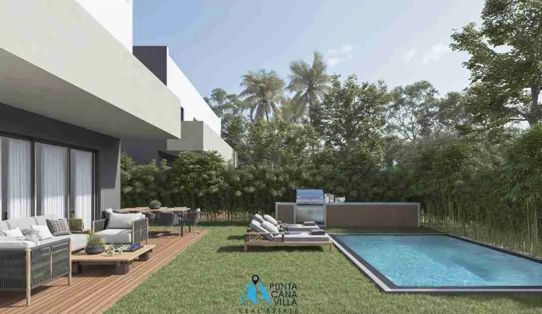Maravillosa Villa De Dos Habitaciones En Venta En Bavaro, Punta Cana Con Dos Plazas De Parqueo
