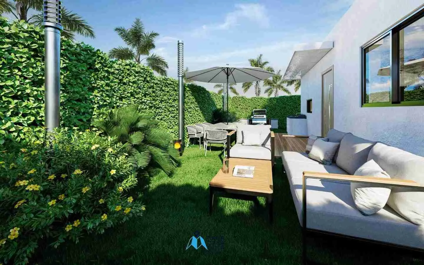 Alta Vista: Villa de dos habitaciones en venta en Bavaro, Punta Cana, Comunidad cerrada