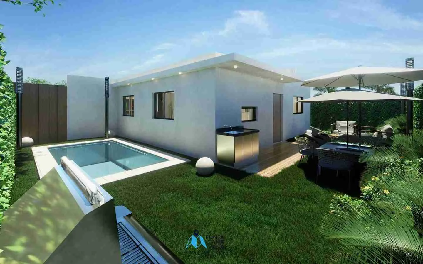 Alta Vista: Villa de dos habitaciones en venta en Bavaro, Punta Cana, Comunidad cerrada