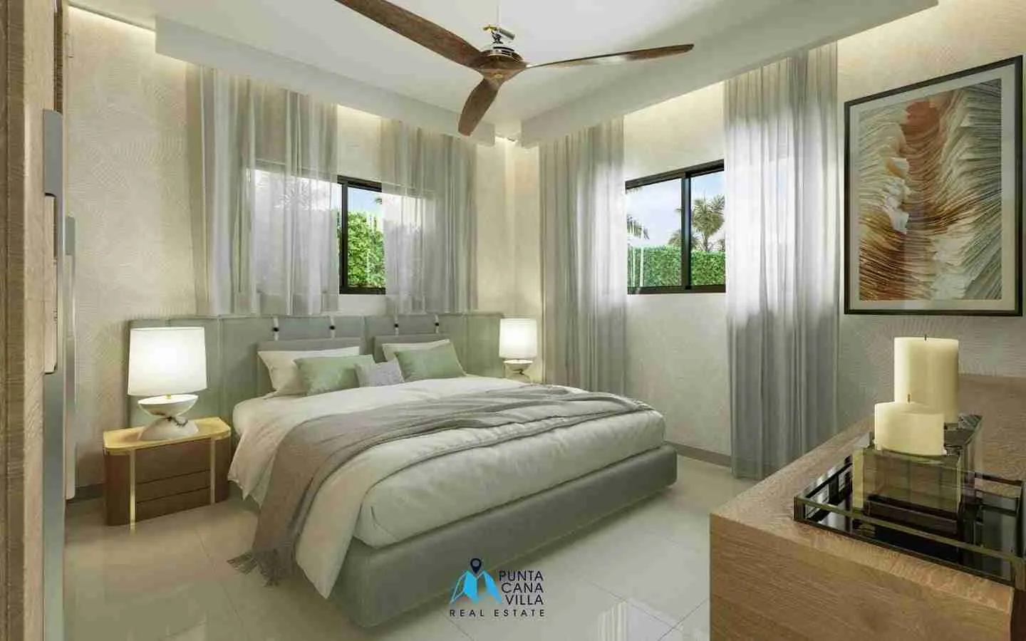 Alta Vista: Se Vende Acogedora Casa De Dos Dormitorios En Bavaro, Punta Cana Con Gimnasio Al Aire Libre