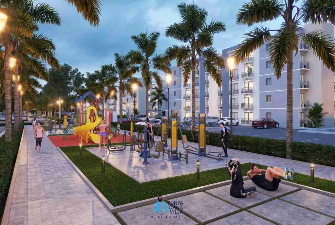 Lovely two bedroom condo for sale in Bavaro, Punta Cana with elevators ()