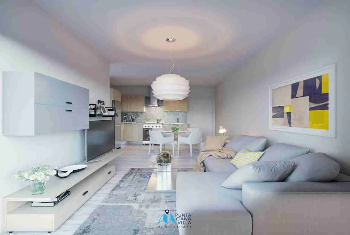 Lovely two bedroom condo for sale in Bavaro, Punta Cana with elevators ()