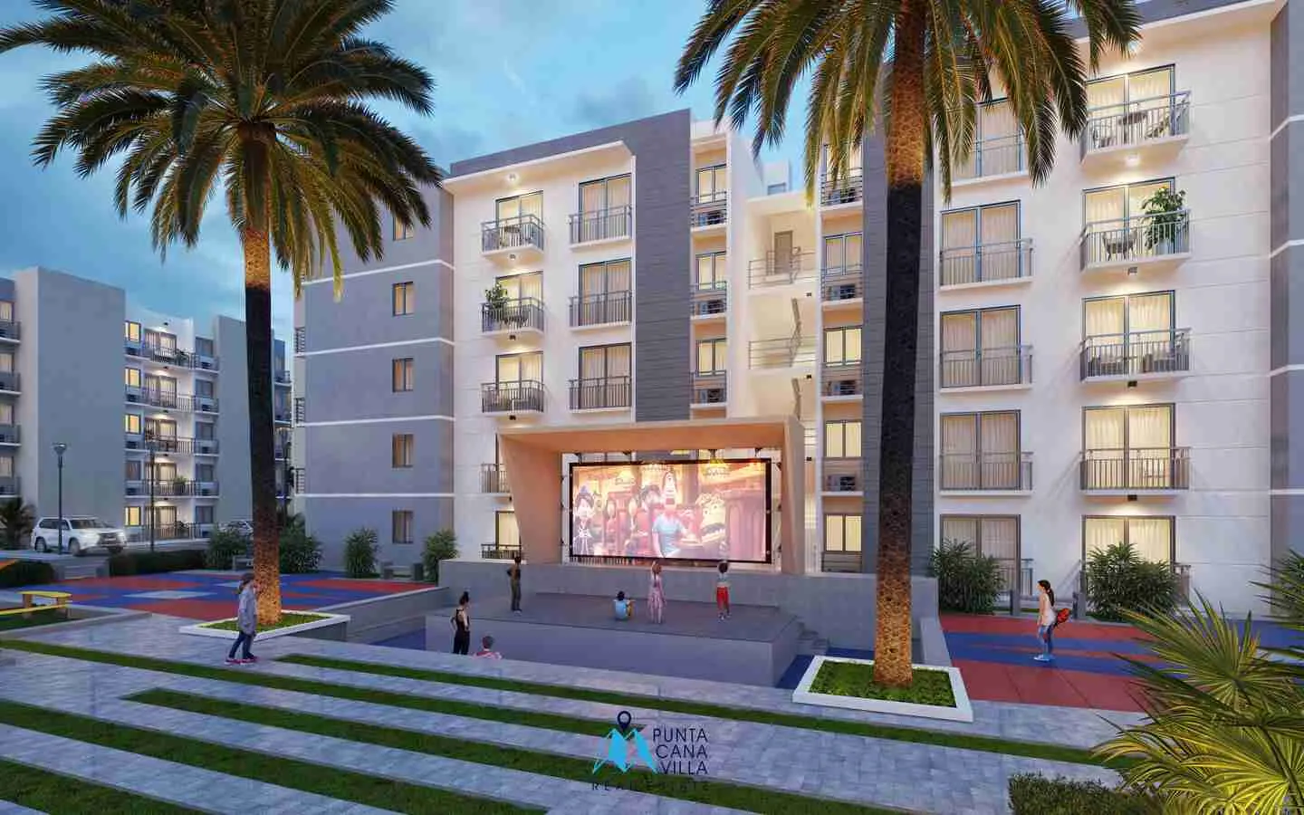 Charmant condo de deux chambres à vendre à Bavaro, Punta Cana, avec ascenseurs
