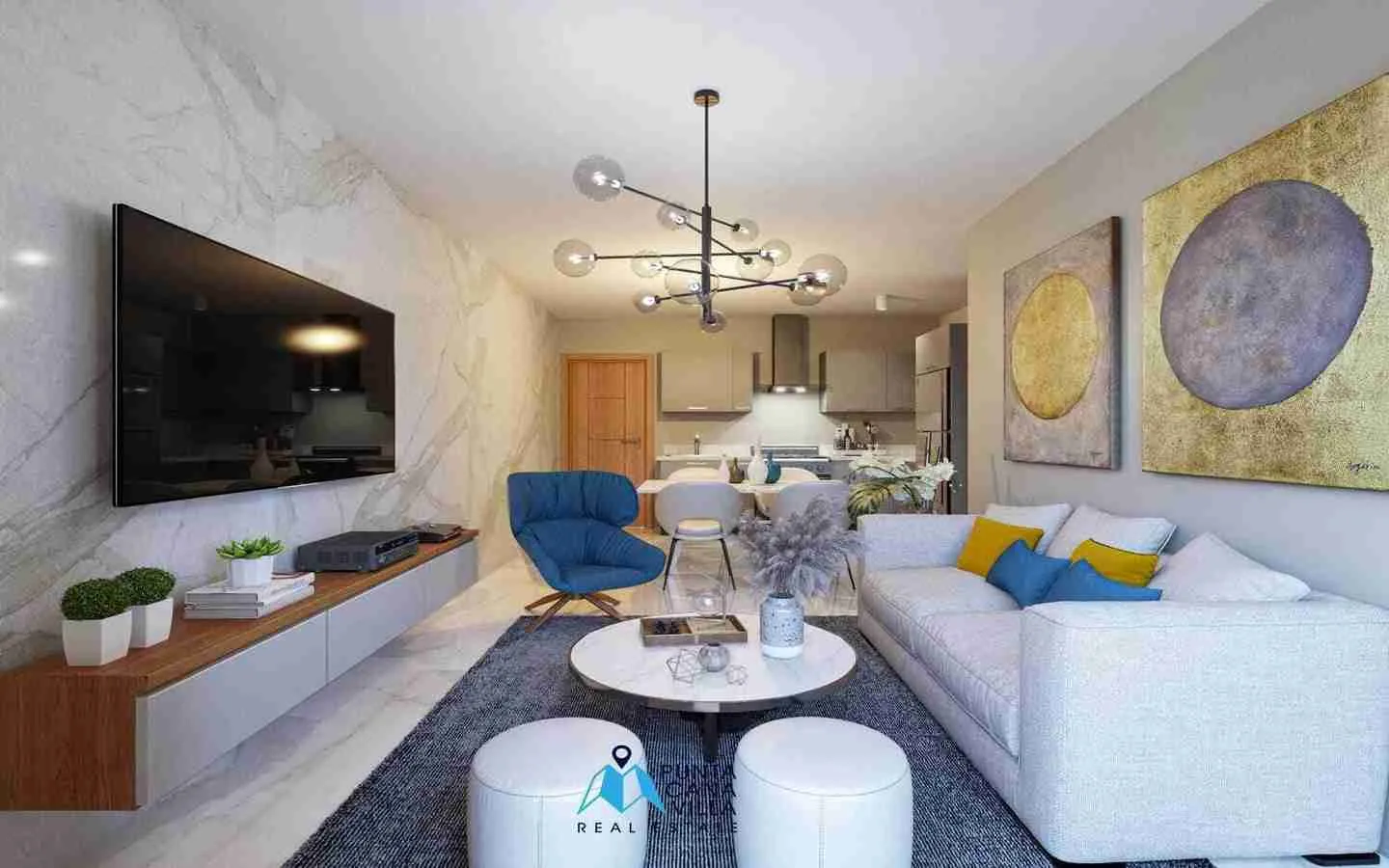 Luxurious three bedroom condo for sale in Bavaro, Punta Cana with balcony ()
