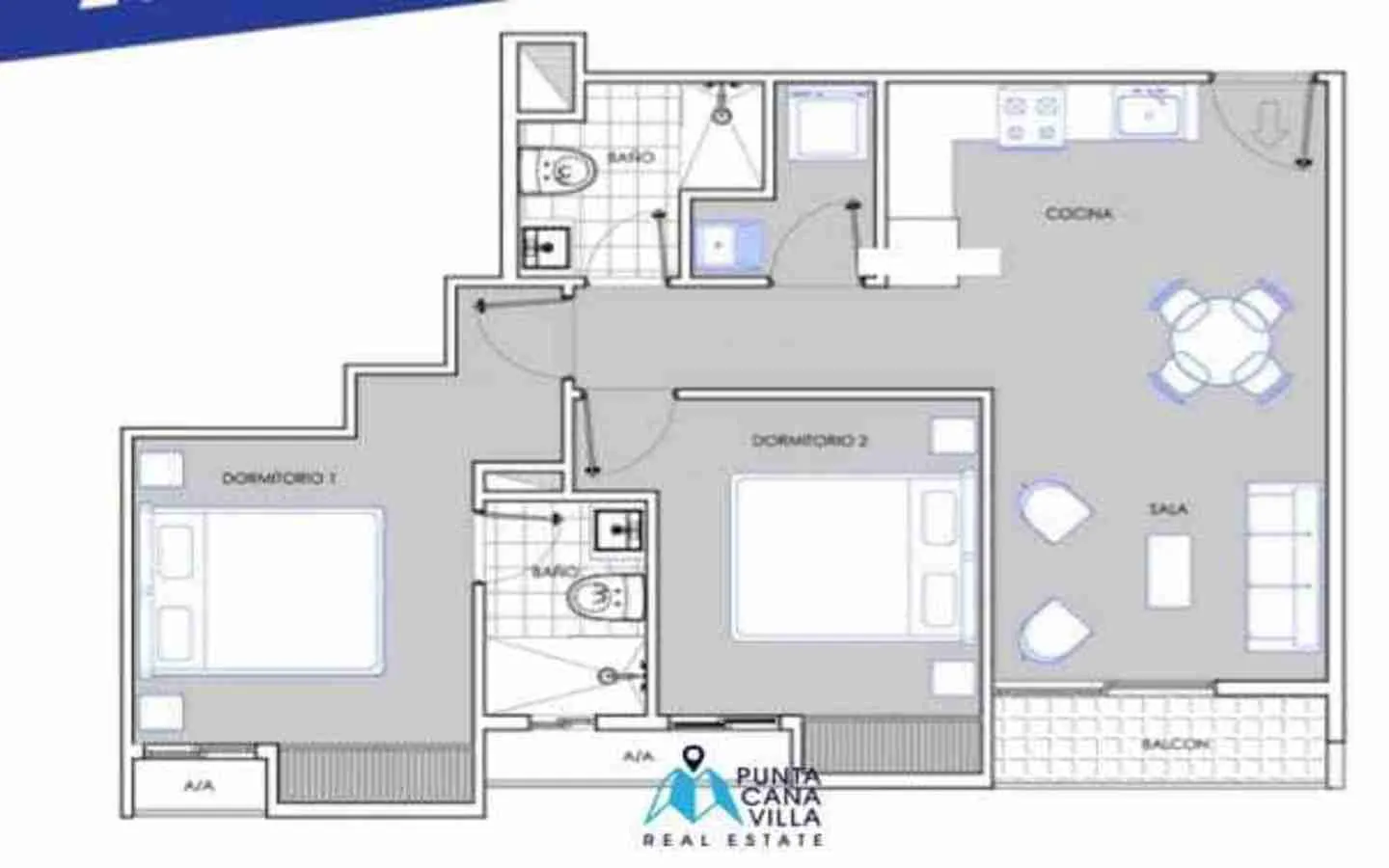 Modern Two Bedroom Condo For Sale In Bavaro, Punta Cana With Home Automation System () Modern Two Bedroom Condo For Sale In Bavaro, Punta Cana With Home Automation System ()