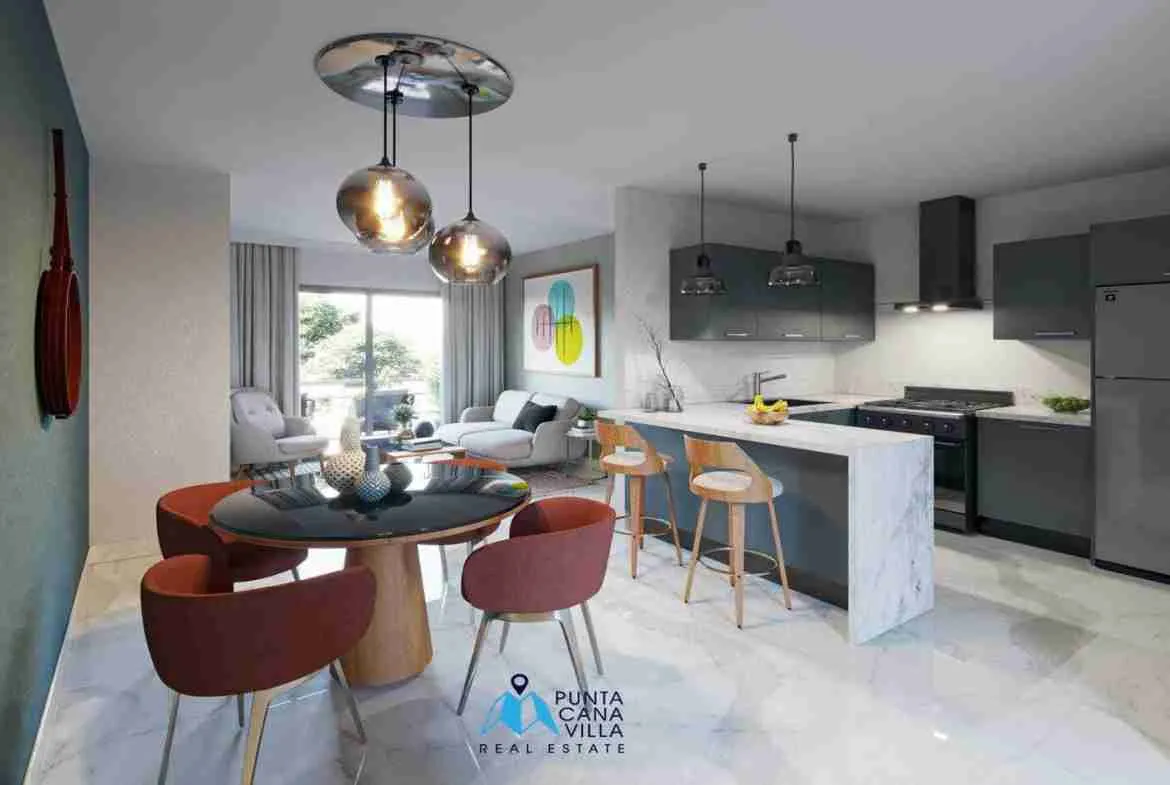 Modern Two Bedroom Condo For Sale In Bavaro, Punta Cana With Home Automation System ()