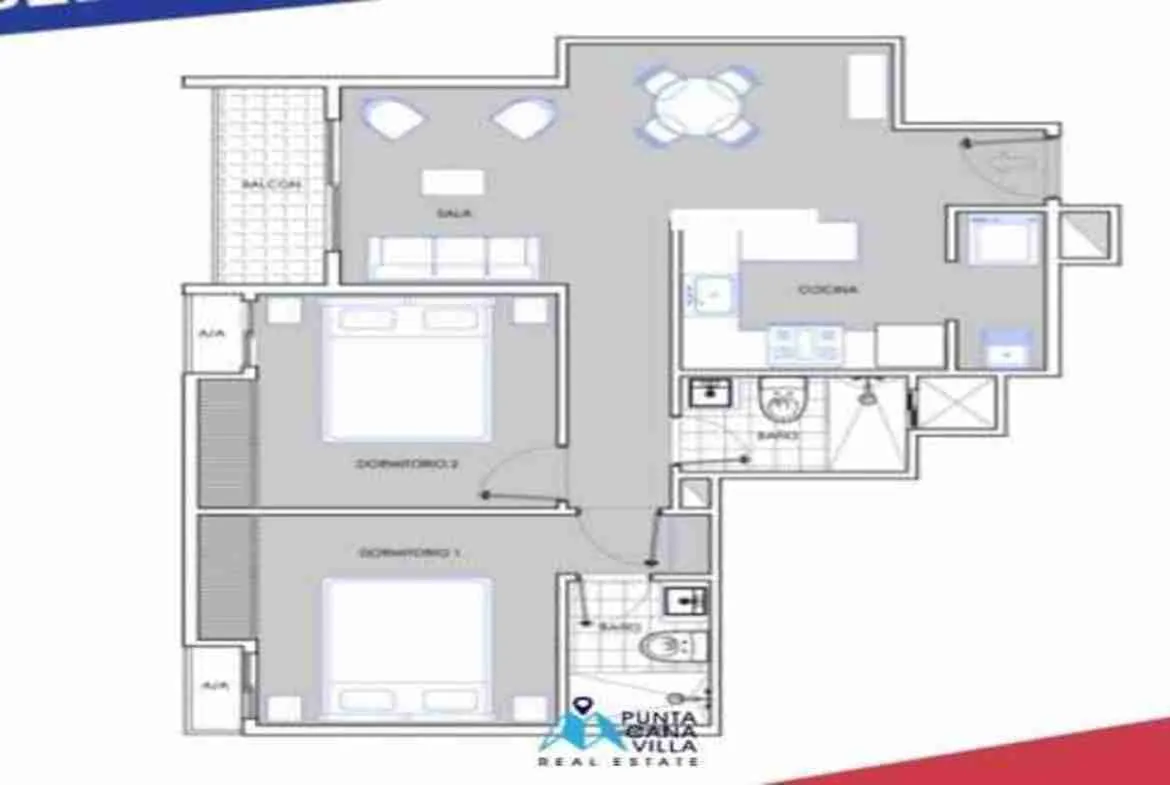 Modern Two Bedroom Condo For Sale In Bavaro, Punta Cana With Home Automation System ()