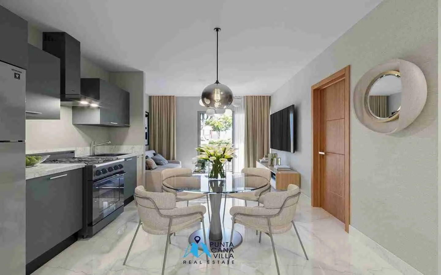 Modern Two Bedroom Condo For Sale In Bavaro, Punta Cana With Home Automation System () Modern Two Bedroom Condo For Sale In Bavaro, Punta Cana With Home Automation System ()