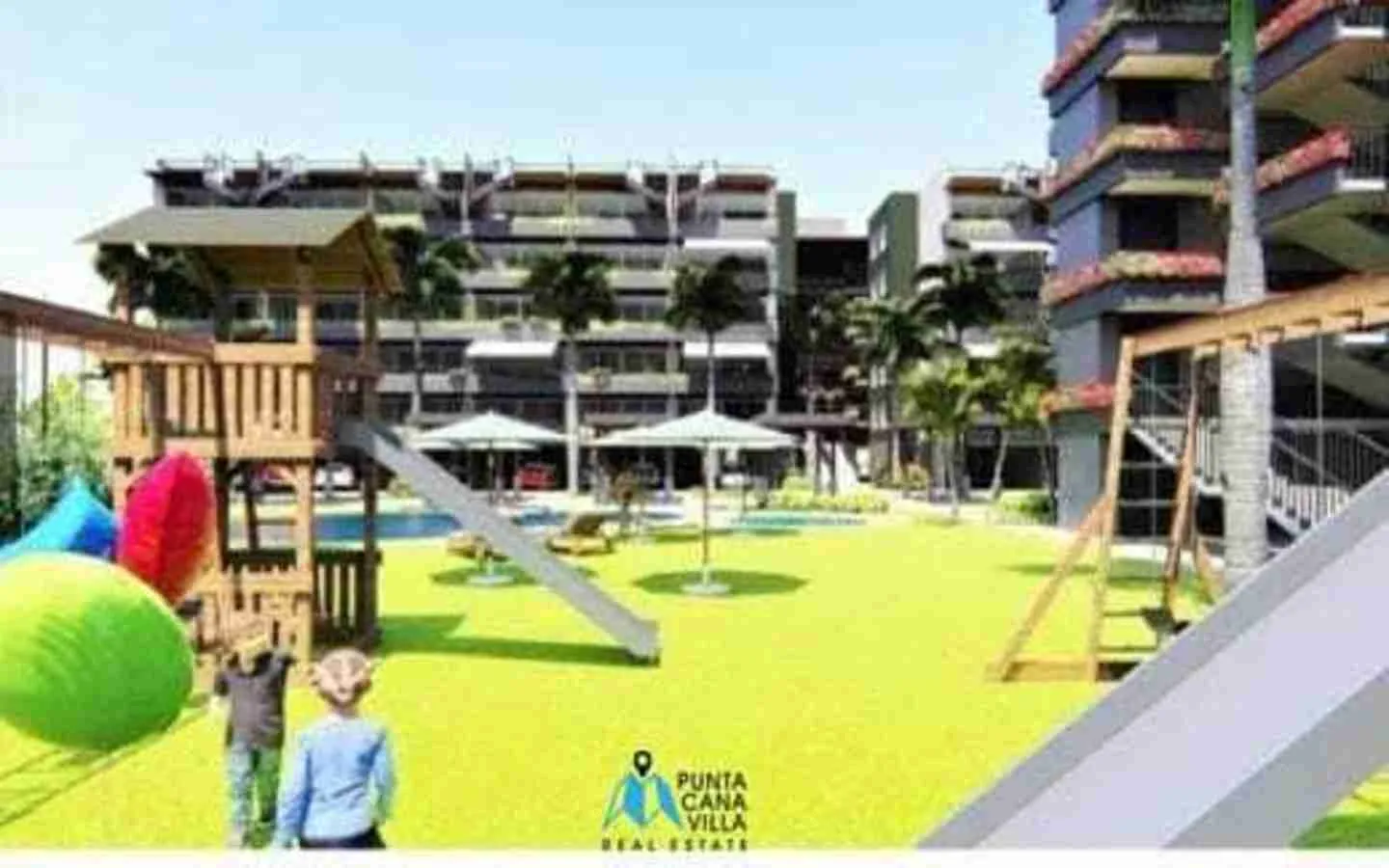 Ample Apartamento De Un Dormitorio En Venta En Bavaro, Punta Cana Con Balcón