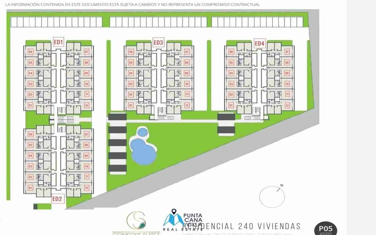 Ample Apartamento De Un Dormitorio En Venta En Bavaro, Punta Cana Con Balcón
