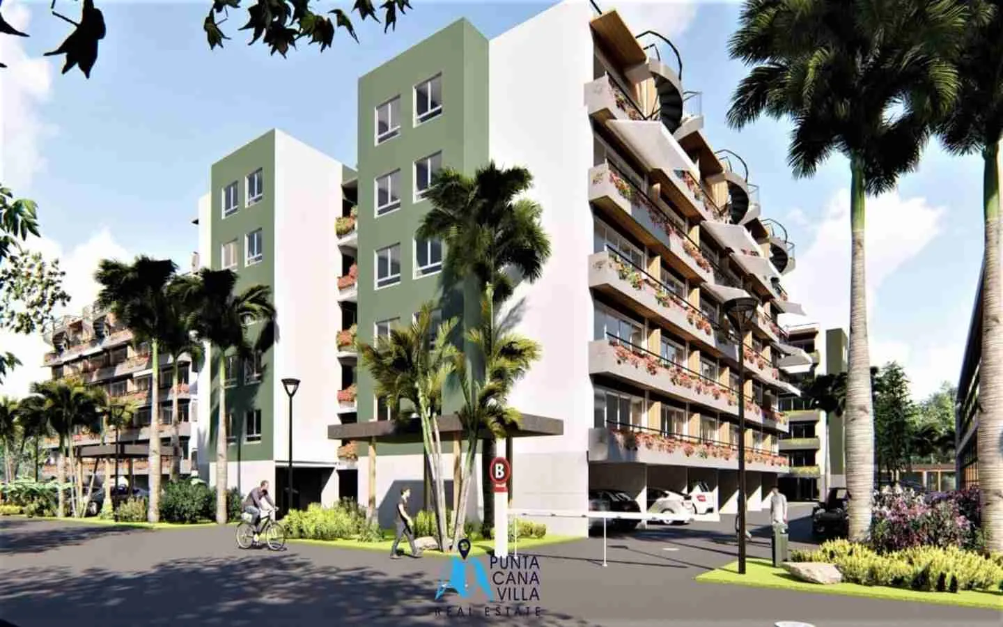 Ample Apartamento De Un Dormitorio En Venta En Bavaro, Punta Cana Con Balcón