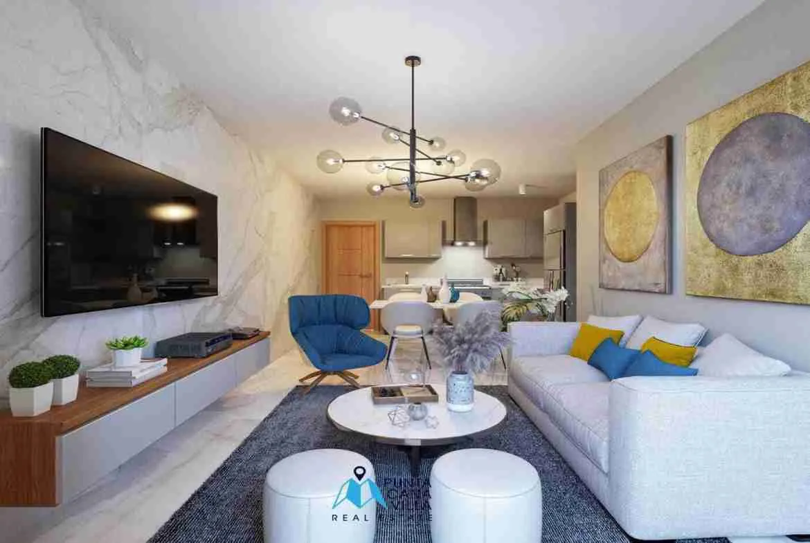 Wonderful one bedroom condo for sale in Bavaro, Punta Cana with intelligent locking system ()