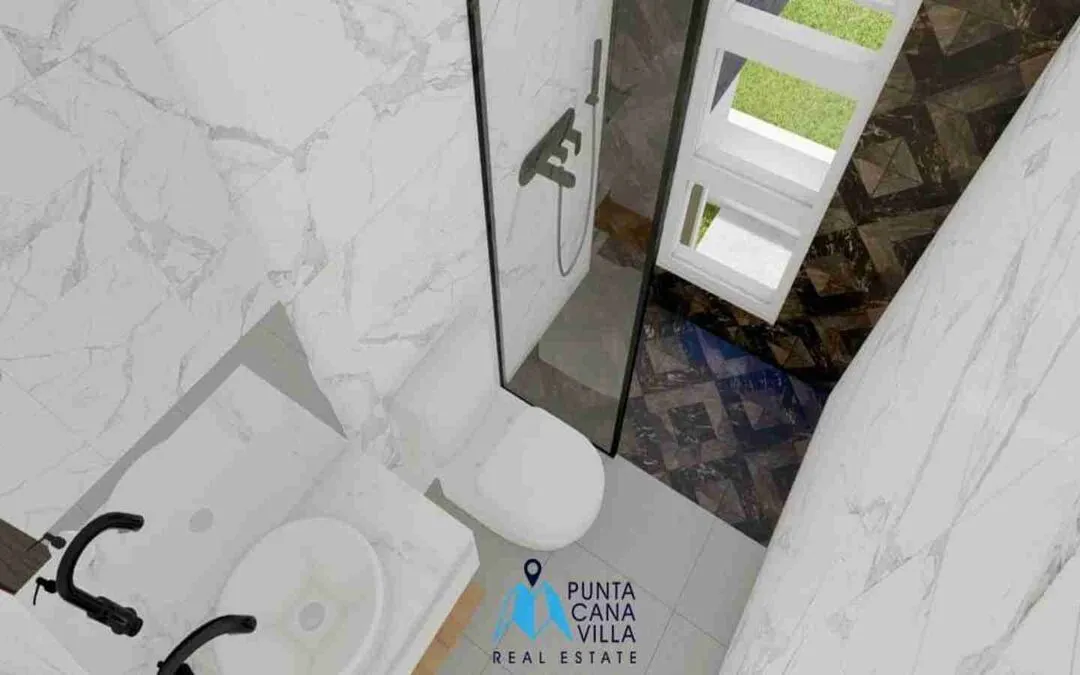 Increíble casa duplex de dos dormitorios en venta en Bávaro, Punta Cana con piscina