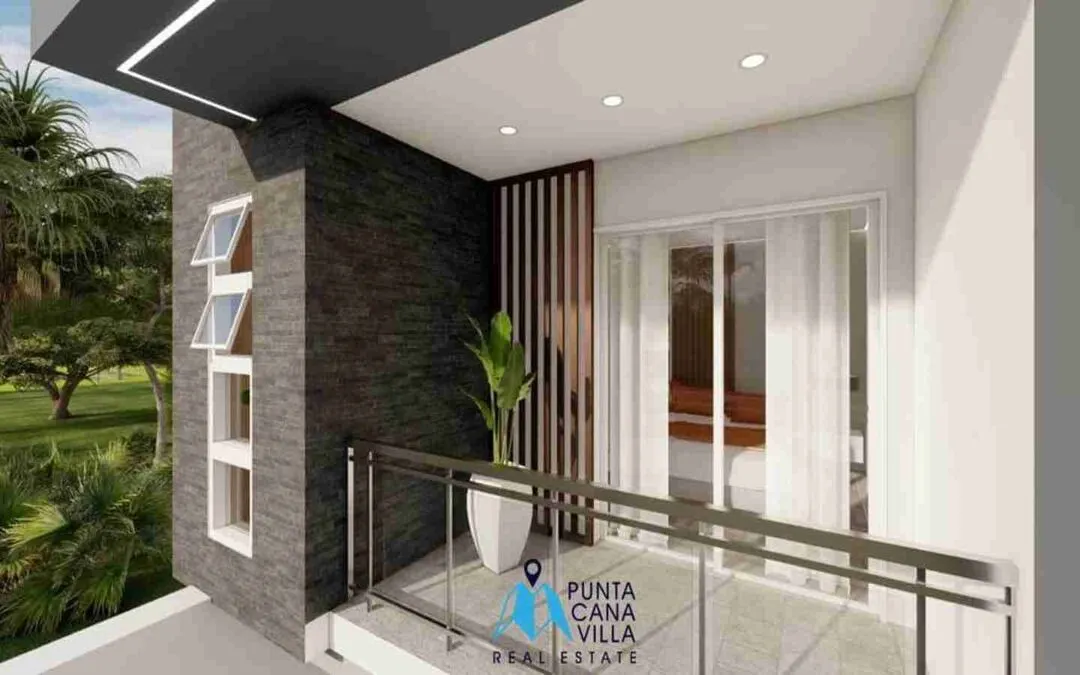 Increíble casa duplex de dos dormitorios en venta en Bávaro, Punta Cana con piscina