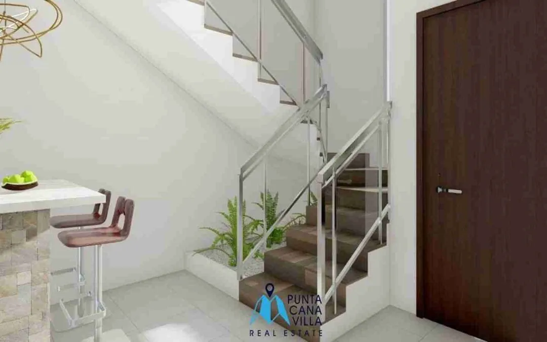 Increíble casa duplex de dos dormitorios en venta en Bávaro, Punta Cana con piscina