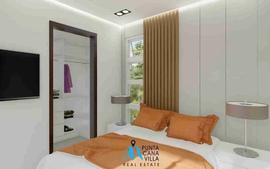 Increíble casa duplex de dos dormitorios en venta en Bávaro, Punta Cana con piscina