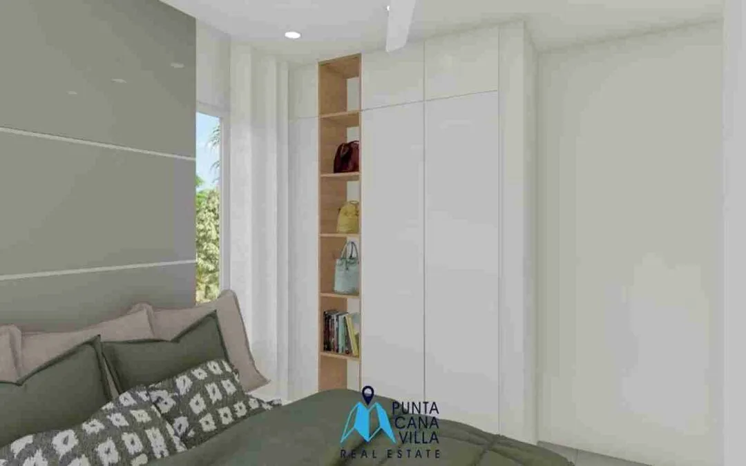 Increíble casa duplex de dos dormitorios en venta en Bávaro, Punta Cana con piscina