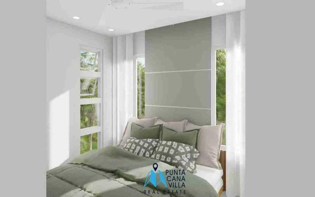 Increíble casa duplex de dos dormitorios en venta en Bávaro, Punta Cana con piscina