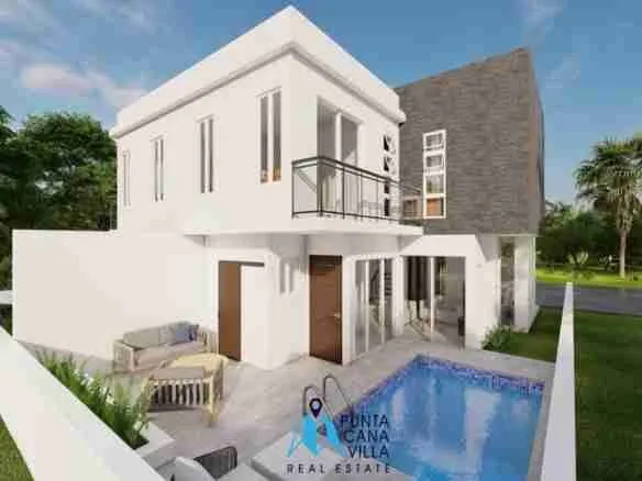 Amazing two bedroom townhouse for sale in Bavaro, Punta Cana with swimming pool ()