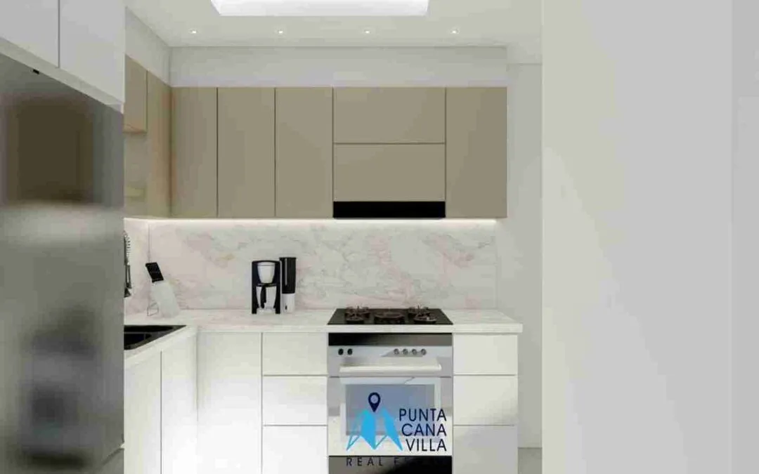 Increíble casa duplex de dos dormitorios en venta en Bávaro, Punta Cana con piscina