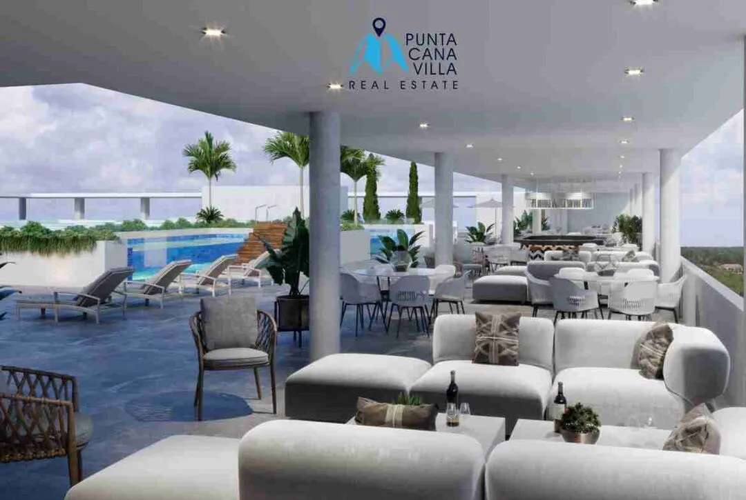 Area Social Blue Marina CAM punta cana condo for sale