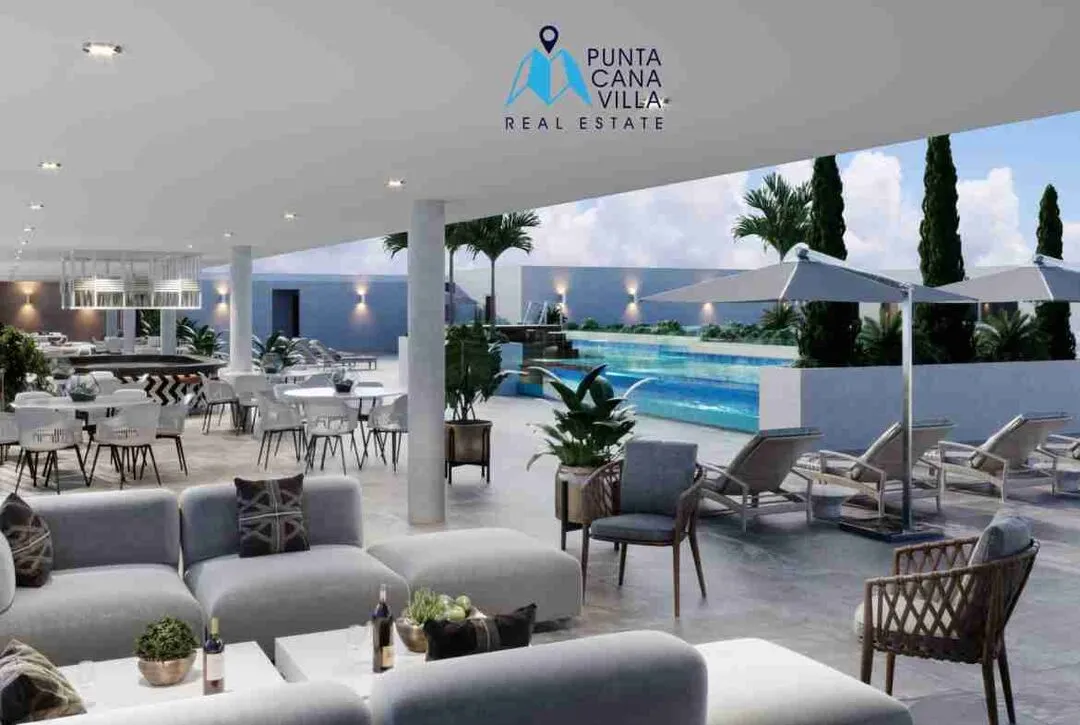 Area Social Blue Marina punta cana condo for sale