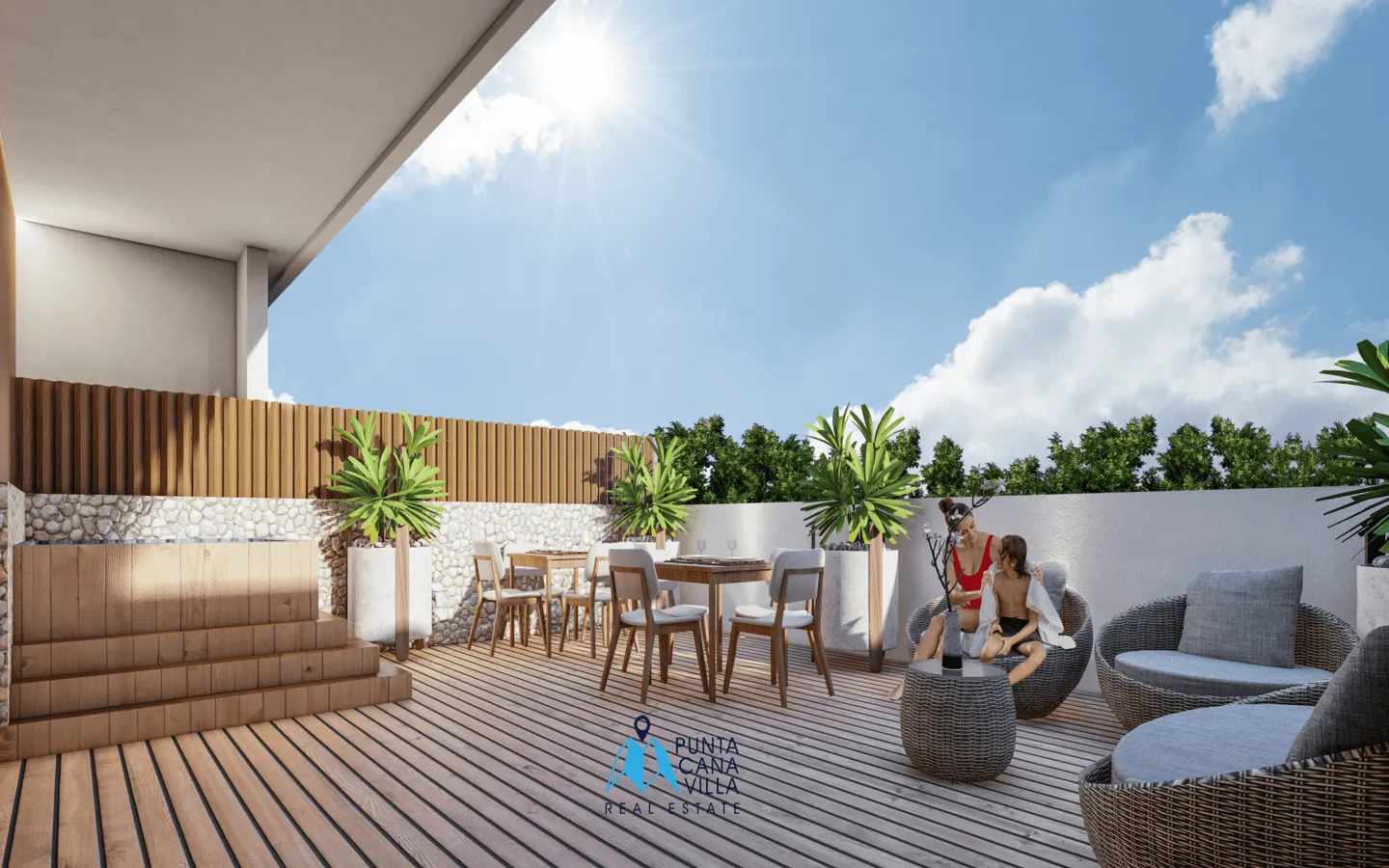 Charming one bedroom condo for sale in Bavaro, Punta Cana with visitor parking ()