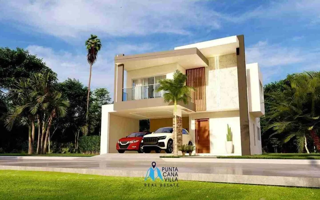 Elegante Villa De Tres Dormitorios En Venta En Bavaro, Punta Cana Con Balcón