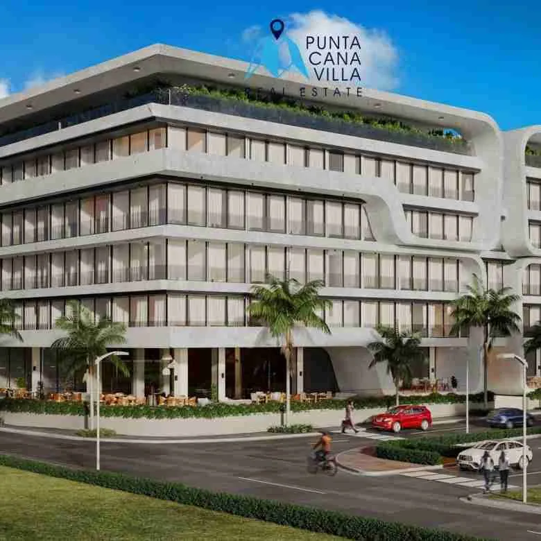 Exterior dia Blumarinapunta cana condo for sale