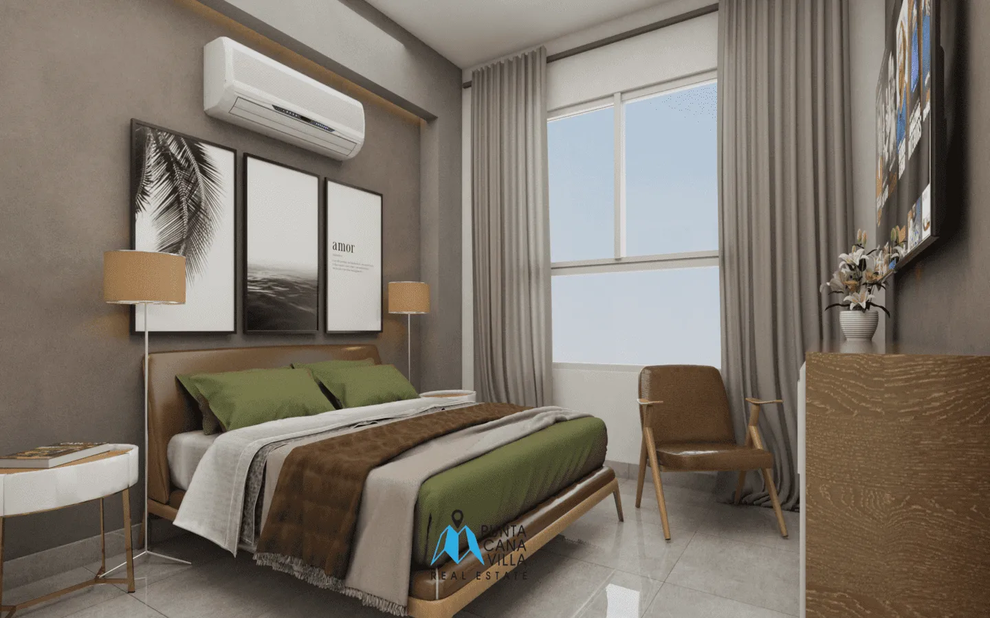 Lovely two bedroom condo for sale in Bavaro, Punta Cana with appliances included () Lovely two bedroom condo for sale in Bavaro, Punta Cana with appliances included ()