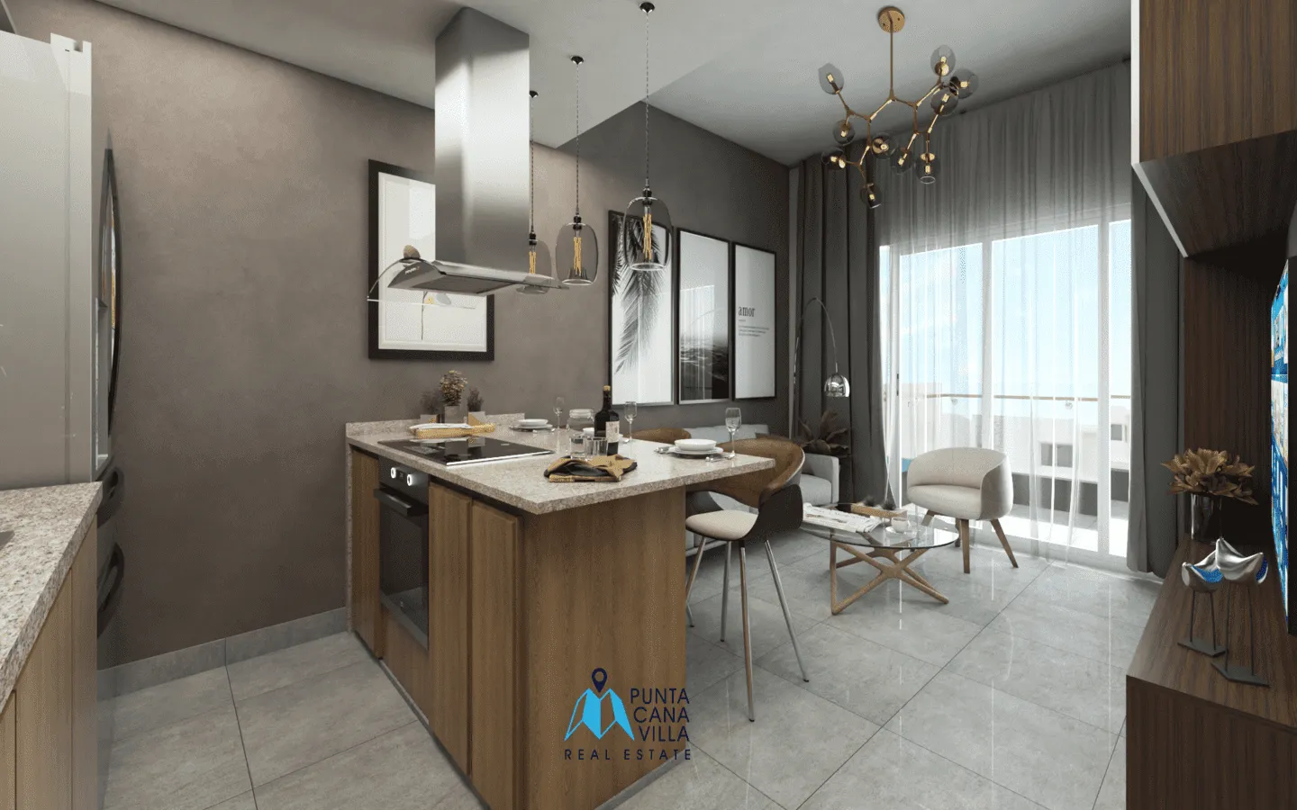 Lovely two bedroom condo for sale in Bavaro, Punta Cana with appliances included () Lovely two bedroom condo for sale in Bavaro, Punta Cana with appliances included ()