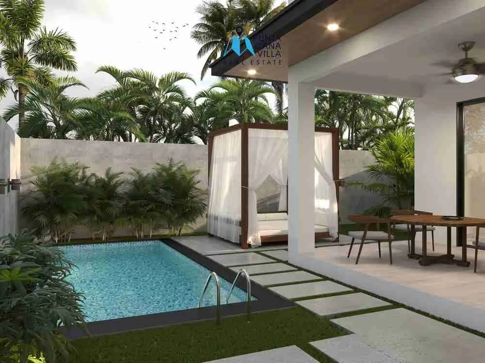 Preciosa Villa de 3 habitaciones en venta Punta Cana, situada en el centro de Punta Cana