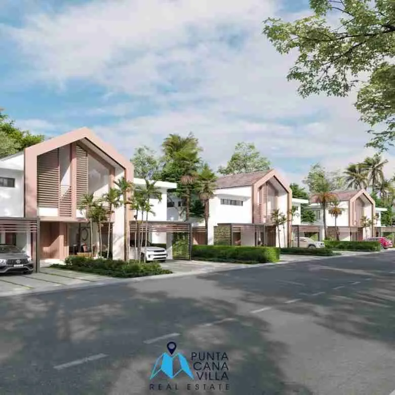 Spacious Three Bedroom Duplex Villa For Sale In Bavaro, Punta Cana With Family Room ()